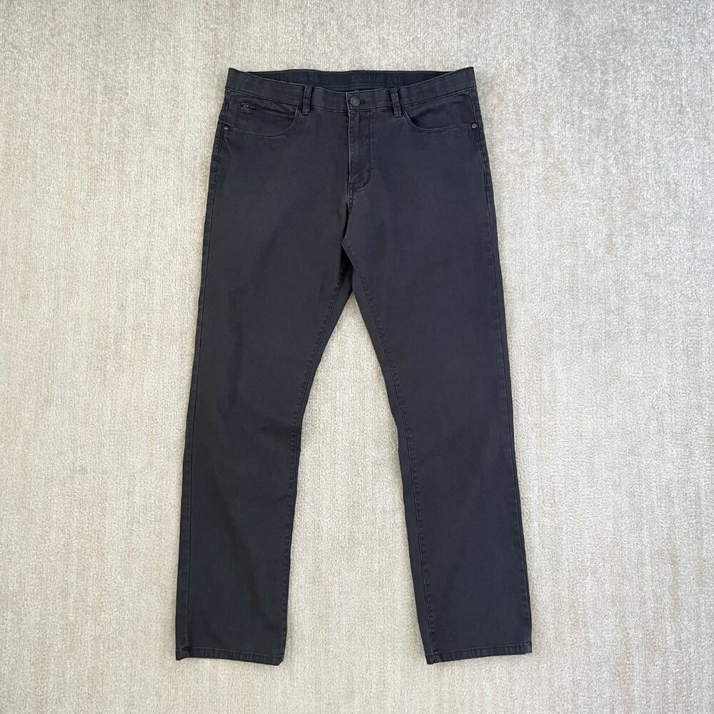 English Laundry Gray Flat Front Cotton Pants 34